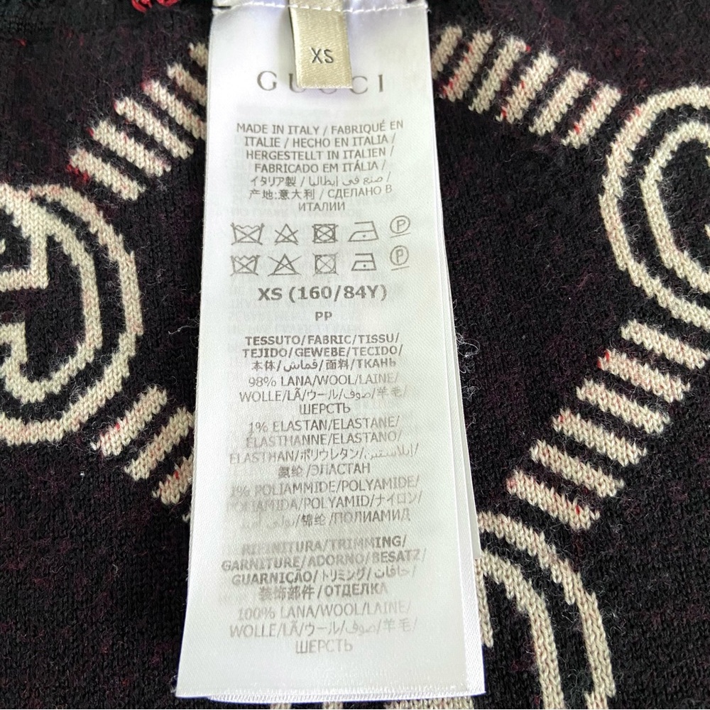GUCCI Reversible Interlocking G Wool Sweater - image 8